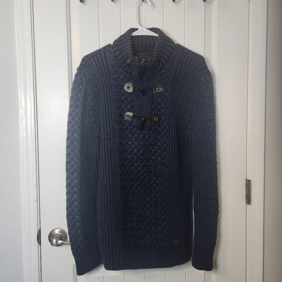 LCR Black Edition Knit Sweater Navy Blue - Picture 1 of 5